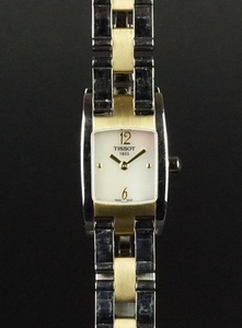 LADIES' TISSOT MOTHER OF PEARL DIAL TWO-TONE, REF.