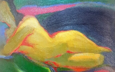 LANGEN Tony (1935-1984) "Nu" Acrylique sur toile Signée en haut à droite Série divers nus...