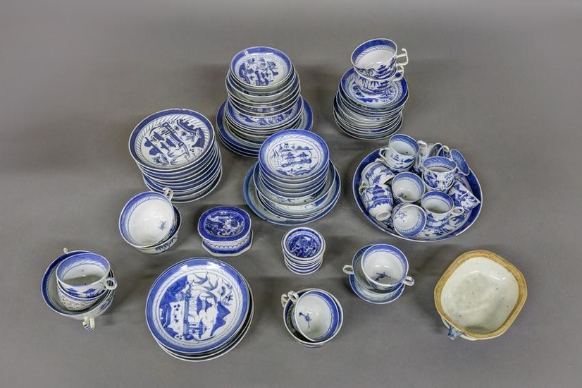 Large Lot of Canton Tableware