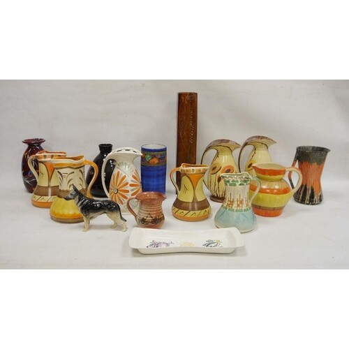 Large collection of Art Deco and Studio pottery including a ...