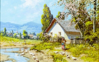 Laszlo Neogrady (Hungary,1896-1962) oil painting