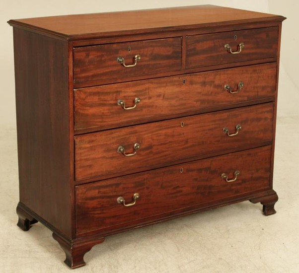 Late Georgian mahogany English chest