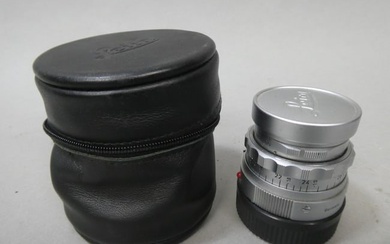 Leica Ernst Leitz GmbH Wetzlar Summicron f 5cm 50mm 1:2 Lens in Case