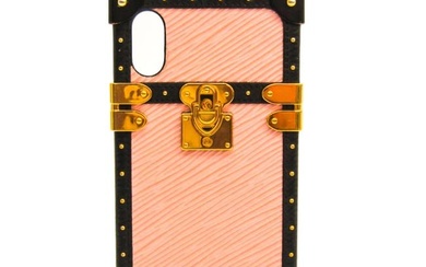 Louis Vuitton Epi Epi Leather Phone Bumper For IPhone X Noir Rose Ballerine iPhone X XS Eye Trunk