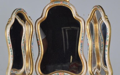 Louis XV Style Trifold Mirror