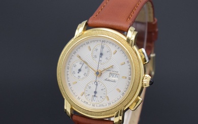 MAURICE LACROIX 18k yellow gold chronograph reference 39657,...