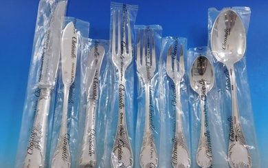 Marly by Christofle France Silverplate Flatware Service Set 51 pcs Dinner Unused