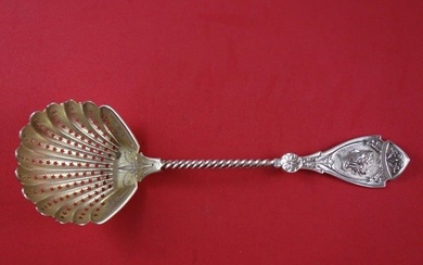 Medallion with Twist by Wood & Hughes Sterling Silver Sugar Sifter Ladle GW
