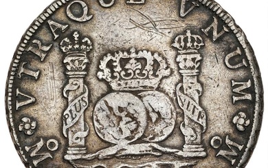 Mexico, Ferdinand VI, 1746–1759, 8 Reales 1757 MM, KM 104.2, scratches.