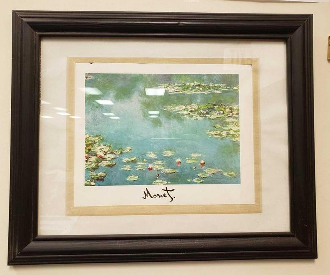 Monet Water Lilies Framed Fine Art Print