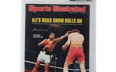 Muhammad Ali Signed 1976 Sports Illustrated Magazine (BGS)