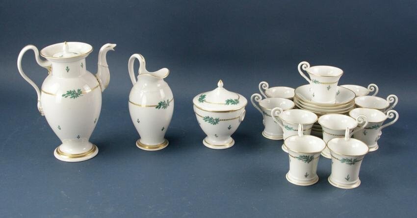 Nymphenburg Set of Porcelain Coffee Service