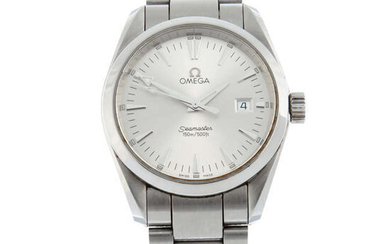 OMEGA - a stainless steel Seamaster Aqua Terra bracelet watch, 36mm.