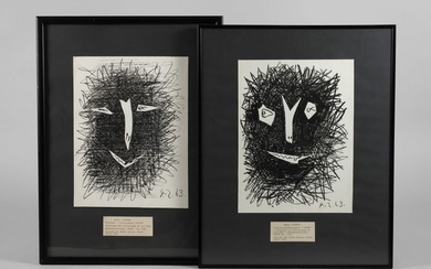 Pablo Picasso, Zwei Graphiken und Werksverzeichnis