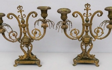 Pair of Antique Regency Candlesticks