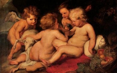 Peter Paul Rubens, The boy Jesus with John, Copy