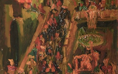 Pierre AMBROGIANI (1907-1985) Fête à Marrakech Huile sur toile 55 x 46 cm Provenance :...