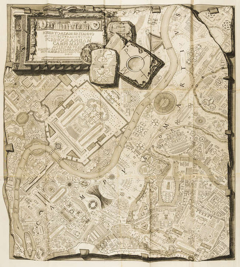 Piranesi (Giovanni Battista) Campus Martius Antiquae Urbis, 1762.