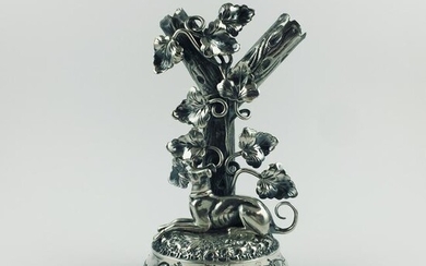 Portuguese silver vase