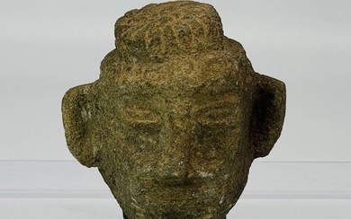 Pre-columbian Costa Rican Stone Trophy Head