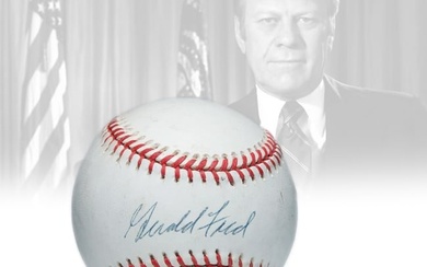 President Gerald Ford Signed ONL Leonard Coleman Baseball