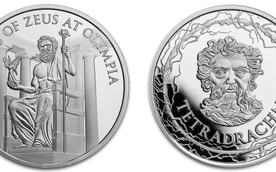 Pure silver 999 Zeus 1 ounce coin NEW LIMITED EDITION...