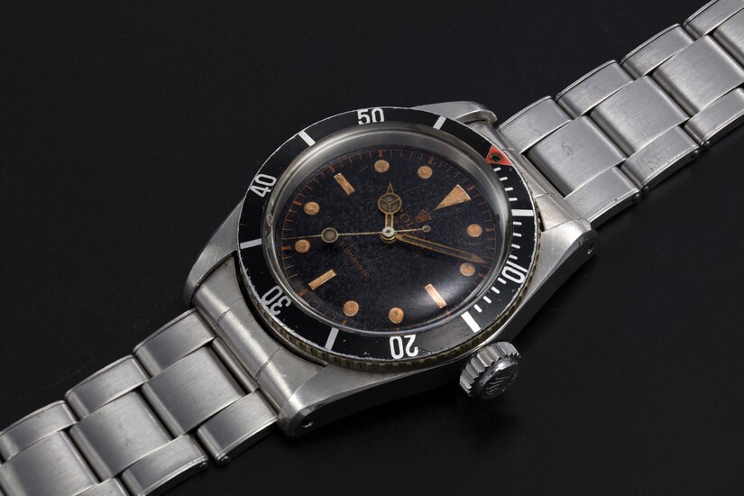 ROLEX, A STEEL OYSTER PERPETUAL SUBMARINER “BIG CROWN”, REF. 5510
