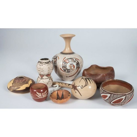 Rainy Naha (Hopi, 20th century) Pottery Jar, PLUS