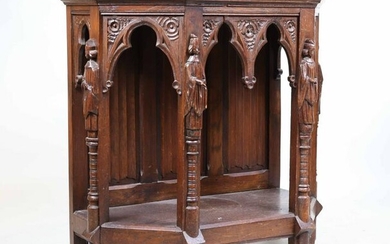Renaissance Revival Carved Oak Altar Table