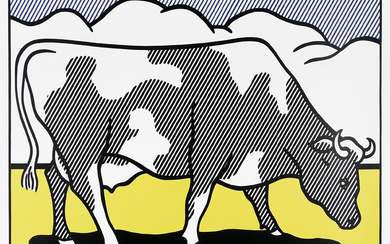 Roy Lichtenstein, Cow Going Abstract (Triptych). 1982.