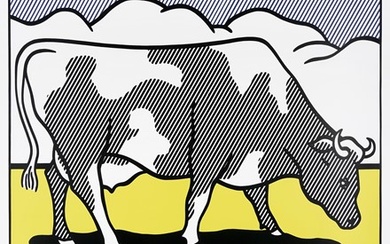 Roy Lichtenstein (New York, 1923 - 1997), Cow Going Abstract (Triptych). 1982.