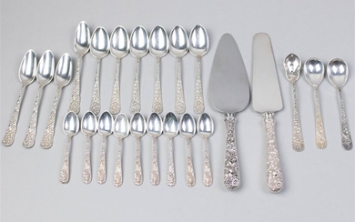S. KIRK & SONS SILVER 'BALTIMORE ROSE' FLATWARE PIECES
