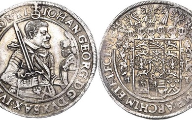 Sachsen-Kurlinie ab 1547 (Albertiner)Johann Georg I. (1611-) 1615-1656 Taler 1625,...