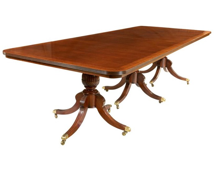 Satin Banded Dining Table