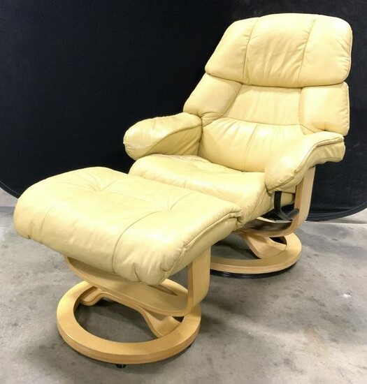 Set MCM BarcaLounger Style Chair & Ottoman