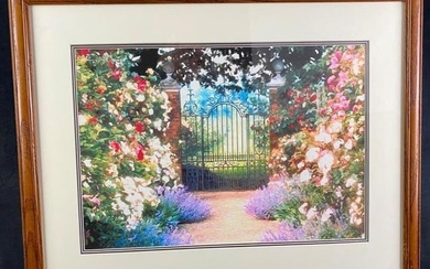 Signed Artist's Proof Rose Garden Gate Print