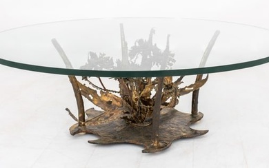 Silas Seandel "Woodland Series" Bronze Table, 1970