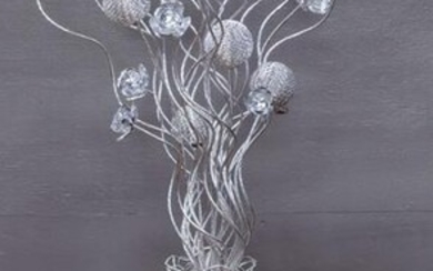 Silver Arclite LED Floor Lamp