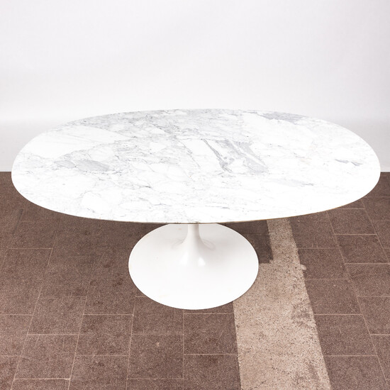 Table / dining table, marble, metal, 1960s.