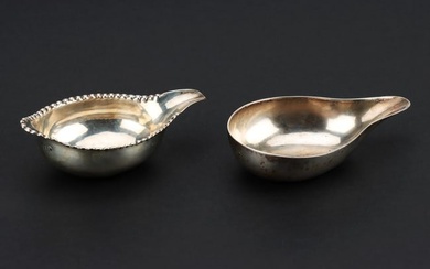 Two 18th Century Silver Pap Boats
