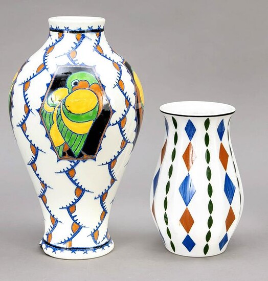 Two Art Deco vases, 1920-30s