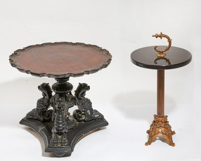 Two Continental low occasional tables