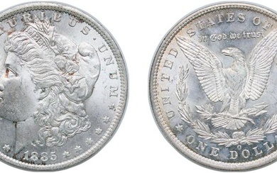 United States Federal republic 1885 O 1 Dollar "Morgan Dollar"...