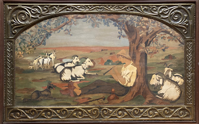 ** Unknown artist Shepherd oil on panel 116x75 cm...