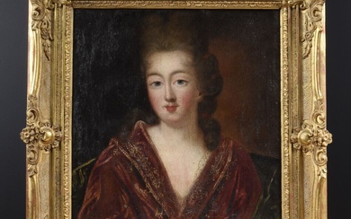 VIGNON Claude-François (1633 -1703) (Entourage de) - ECOLE FRANCAISE Vers 1700 "Portrait présumé de Louise...