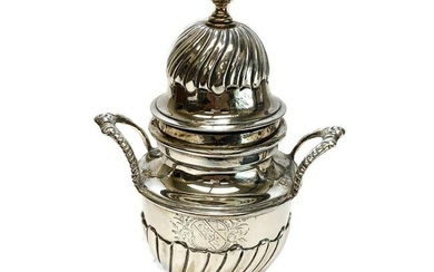 Victorian London Sterling Silver Tea Caddy, 1838