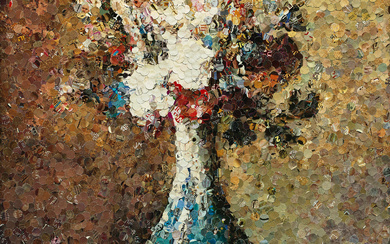 Vik Muniz, Flowers in a Blue and White Vase, After Chardin from Pictures of Magazines