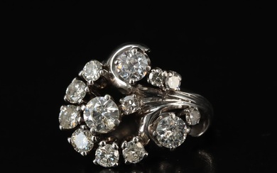 Vintage 14K 1.55 CTW Diamond Ring