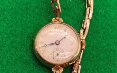 Vintage Ladies 9ct Gold Watch. W/O.