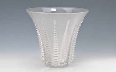 vase "Font-Romeu", Lalique, 1930s, colourless glass blown...